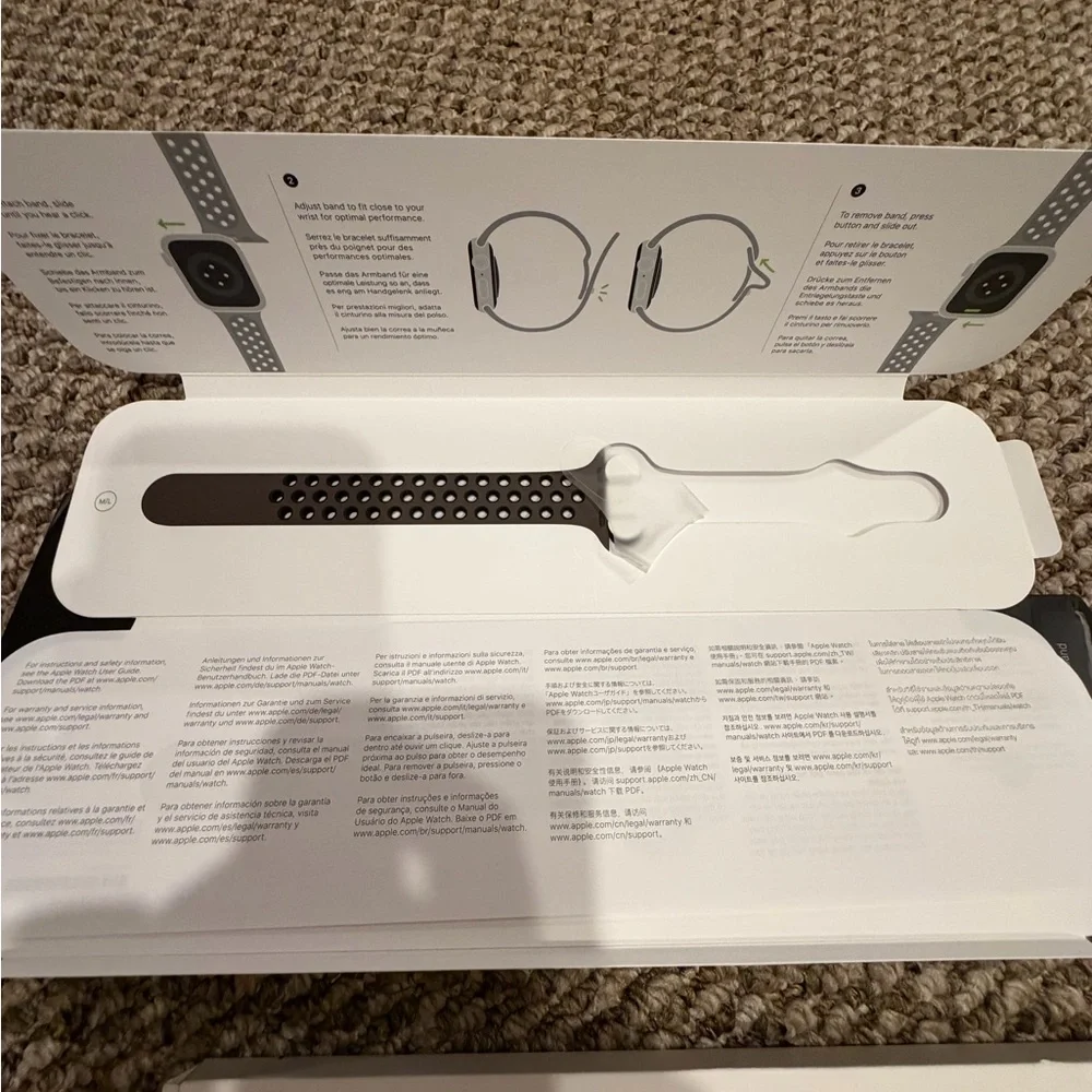 Apple iWatch Sport Silicone Bands: Brand New: Size Large: 1 Sided Band Only:Qty3